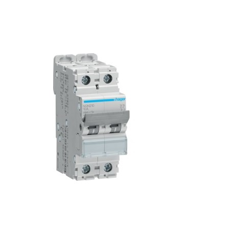 Disj.2P 25kA B-10A 2m - DISJONCTEURS MULTI.  HAGER NQN210