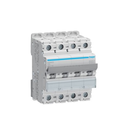 Disj.4P 25kA B-20A 4m - DISJONCTEURS MULTI.  HAGER NQN420