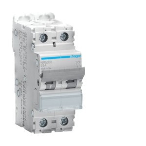 Disj.2P 15kA C-63A 2m - DISJONCTEURS MULTI.  HAGER NRN263