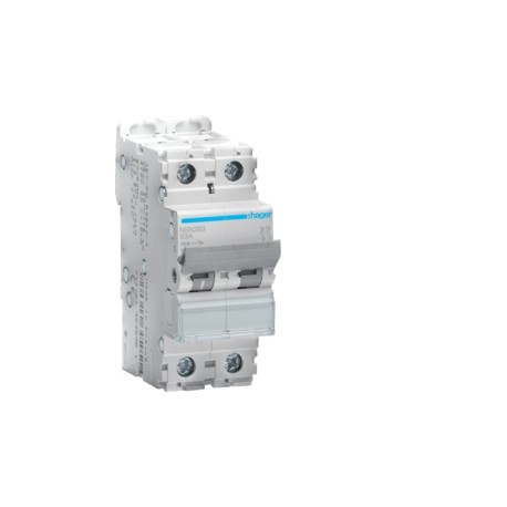 Disj.2P 15kA  D-63A 2m - DISJONCTEURS MULTI.  HAGER NSN263