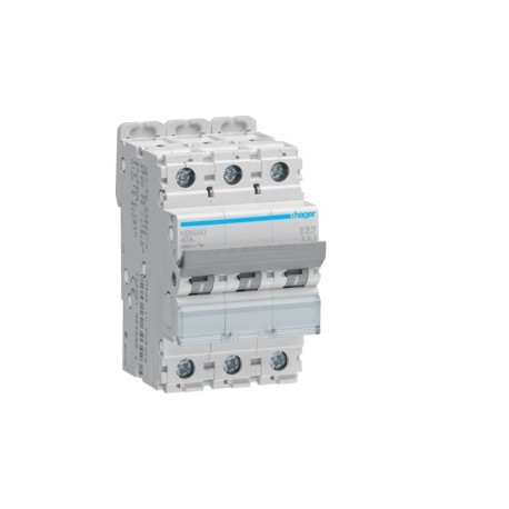 Disj.3P 20kA  D-40A 3m - DISJONCTEURS MULTI.  HAGER NSN340