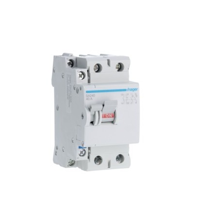 Inter à déclencht libre 2P 40A -   HAGER SA240