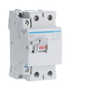 Inter à déclencht libre 2P 40A -   HAGER SA240