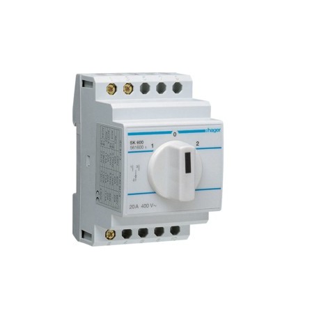 Inv unipolaire 1 contact NO NF - COMMANDE SIGNAL  HAGER SK600