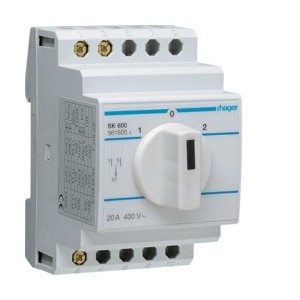 Inv unipolaire 1 contact NO NF - COMMANDE SIGNAL  HAGER SK600