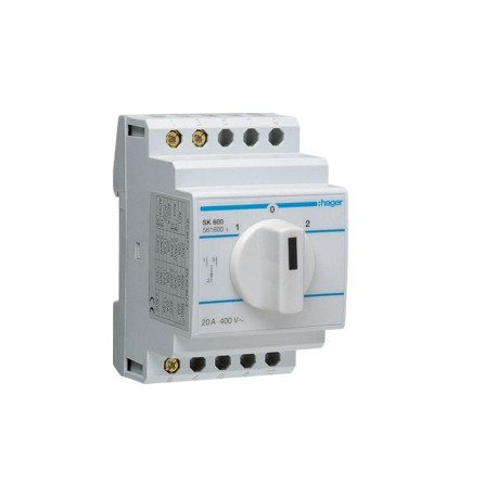 Inv bipolaire 2 contacts NO NF - COMMANDE SIGNAL  HAGER SK601