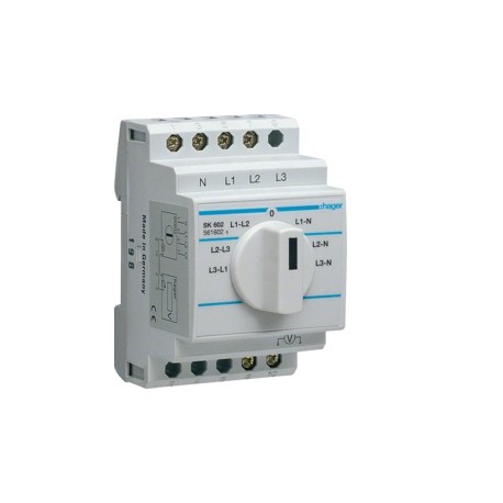 Commutateur de voltmètre - COMMANDE SIGNAL  HAGER SK602