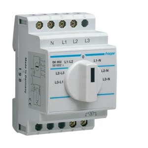 Commutateur de voltmètre - COMMANDE SIGNAL  HAGER SK602