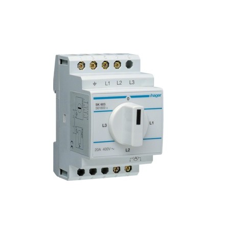 Commutateur d'ampéremètre - COMMANDE SIGNAL  HAGER SK603