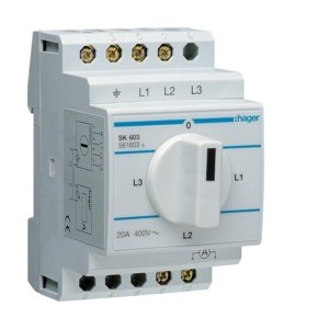 Commutateur d'ampéremètre - COMMANDE SIGNAL  HAGER SK603