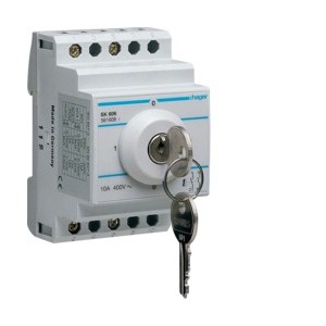 Interrupteur à clé - COMMANDE SIGNAL  HAGER SK606