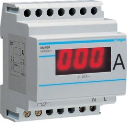 Ampéremètre digital direct 20A - COMMANDE SIGNAL HAGER SM020