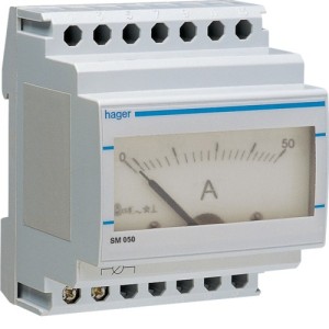 Ampèrem. analog indirect 50A - COMMANDE SIGNAL  HAGER SM050