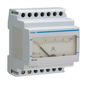 Ampérem. analog indirect 100A - COMMANDE SIGNAL  HAGER SM100