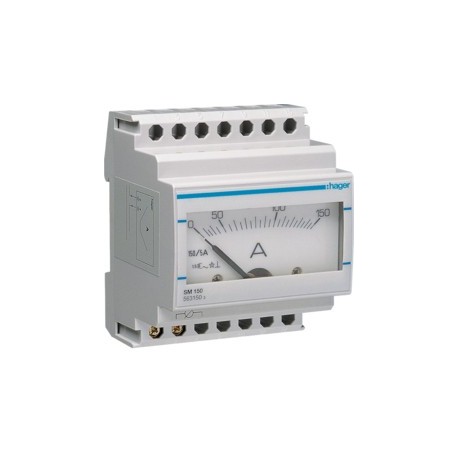 Ampérem. analog indirect 150A - COMMANDE SIGNAL HAGER SM150