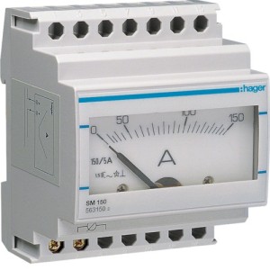 Ampérem. analog indirect 150A - COMMANDE SIGNAL  HAGER SM150
