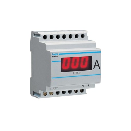 Ampérem. digital indirect 150A - COMMANDE SIGNAL  HAGER SM151