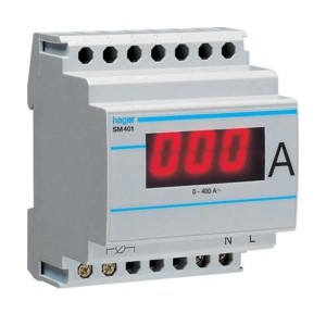 Ampérem. digital indirect 400A - COMMANDE SIGNAL  HAGER SM401