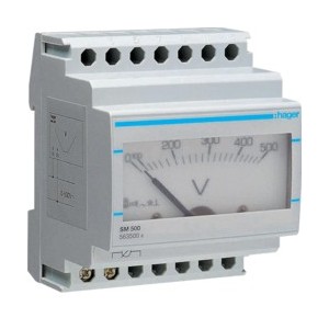 Voltmètre analogique 500V - COMMANDE SIGNAL  HAGER SM500