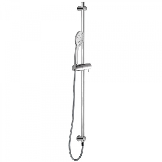 Barre coulissante  Ø 20,6 mm. Long. 966 mm. Flexible satin. Avec prise d'eau murale - TRES 06193105