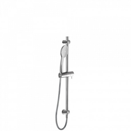 Barre coulissante  Ø 20,6 mm. Long. 575 mm. Flexible satin. Avec prise d'eau murale - TRES 06193103