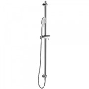 Barre coulissante  Ø 20,6 mm. Long. 966 mm. Flexible satin. Avec prise d'eau murale - TRES 06193105