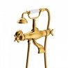 Mélangeur bain‑douche thermostatique OR avec douchette à main TRES CLASIC COLOR - TRES 24217609OR