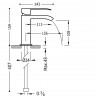 Mitigeur lavabo robinet cascade bec ouvert - TRES 00611001