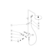 Ensemble mitigeur douche LEX - TRES 08119702