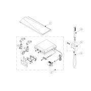 Kit de douche thermostatique électronique et encastré SHOWER TECHNOLOGY avec contrôle électronique compris (blanc) - TRES 092865