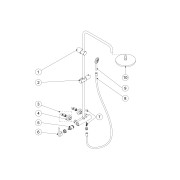 Ensemble mitigeur douche LEX - TRES 181191