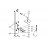 Colonne de douche thermostatique LEX‑B - TRES 193124