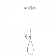 Kit de douche encastré LOFT avec fermeture et régulation du débit - TRES 20018002