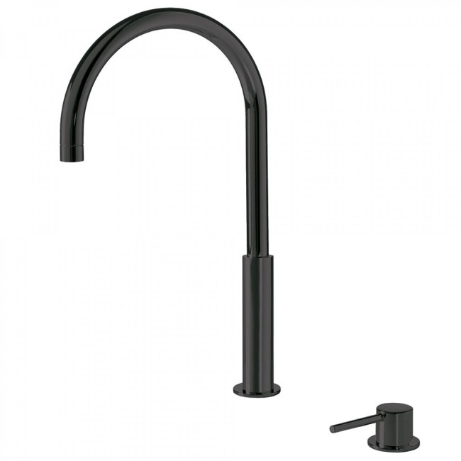 Lavabo mitigeur haut sur gorge Noir Mat STUDY - TRES 26110502NM