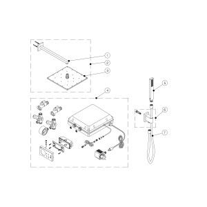 Kit de douche thermostatique électronique et encastré SHOWER TECHNOLOGY Chromé  - TRES 09286563