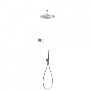 Kit de douche thermostatique électronique et encastré SHOWER TECHNOLOGY avec contrôle électronique compris (blanc) - TRES 092865