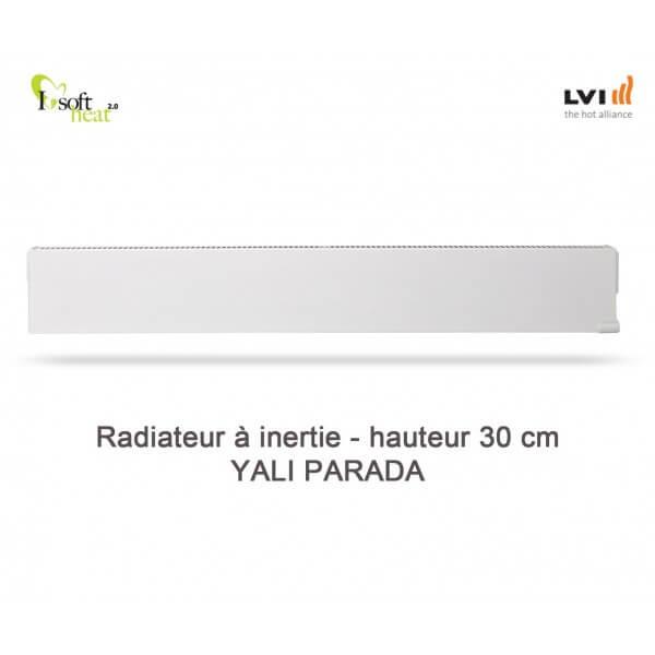 Radiateur électrique LVI - YALI Parada Plinthe 1250W - inertie fluide  (haut.300) 3703122 - Vita Habitat