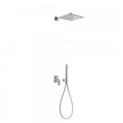 Kit de douche encastré CUADRO avec fermeture et régulation du débit - TRES 106980