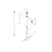 Mélangeur temporisé pour lavabo - TRES 20511202