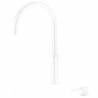 Lavabo mitigeur haut sur gorge Blanc Mat STUDY - TRES 26110502BM
