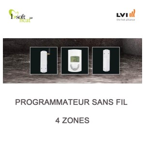 Programmateur sans fil 4 ZONES - LVI - 4505604