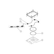 Douche acier inoxydable de tête anticalcaire CHROMOTHERAPY 2 types de jet (Pluie/Cascade) 500x650 mm - TRES 29997201