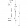 Kit de baignoire thermostatique électronique et encastré (2 voies) SHOWER TECHNOLOGY - TRES 09286556