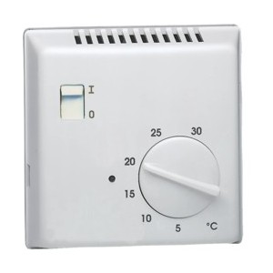 Thermostat élec. entrée abaiss - GEST CHAUF EAU CH  HAGER 25503