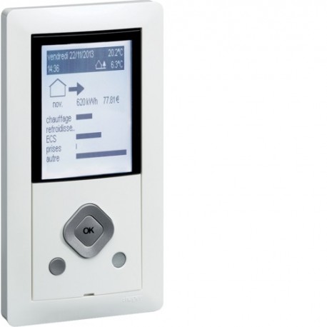 Afficheur essensya RT2012 - INDICATEUR DE CONSO  HAGER EC410