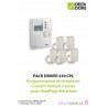 Pack DRIVER 230 CPL - Programmateur et récepteurs Courant Porteur 3 zones pour chauffage électrique - DELTADORE 6051147