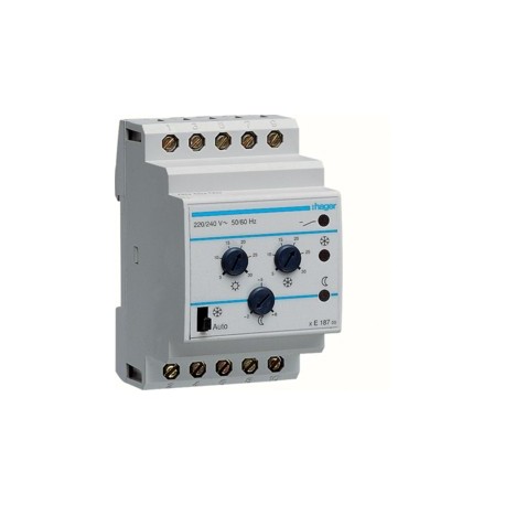 Thermostat multiconsignes - GEST CHAUF EAU CH HAGER EK187