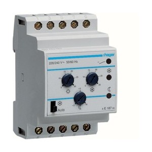 Thermostat multiconsignes - GEST CHAUF EAU CH  HAGER EK187