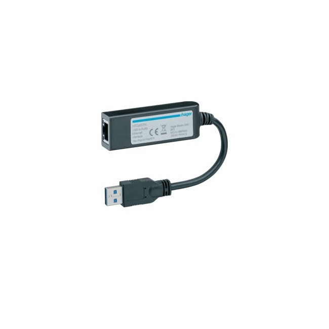 Convert. USB/Eth. pour HTG411H - TEBIS  HAGER HTG457H