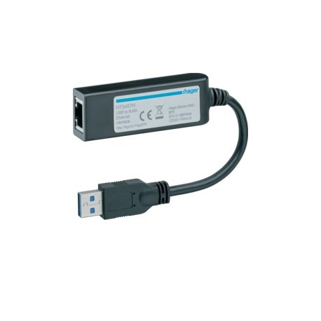 Convert. USB/Eth. pour HTG411H - TEBIS  HAGER HTG457H